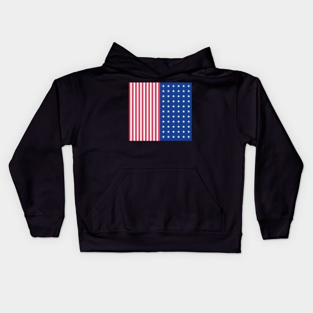 Star spangled banner Kids Hoodie by DJVYEATES